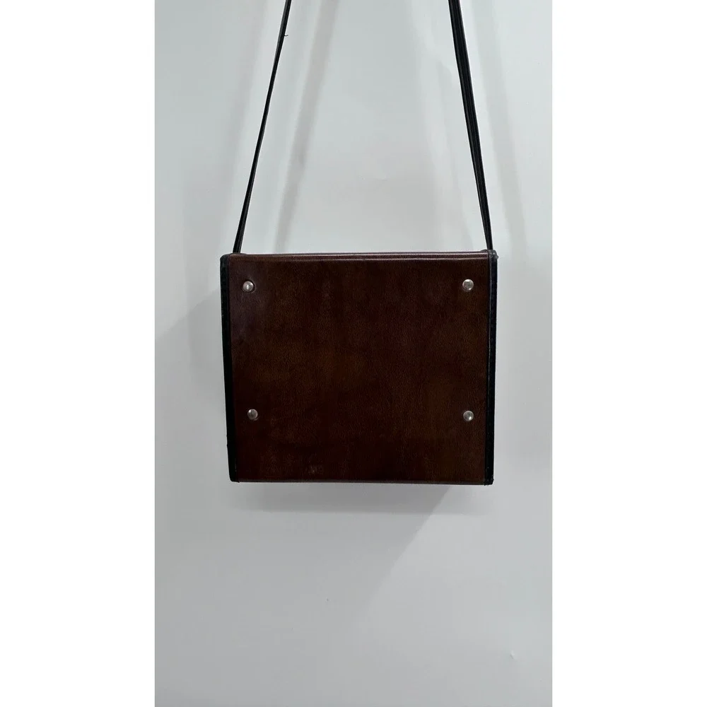 Bushnell Vintage Brown Faux Leather Binocular Case Shoulder Bag Utility Pouch